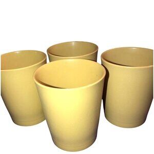Tupperware 6 Oz Kids Juice Harvest Gold 4 Tumblers Cups Vintage 1251 USA No Lids